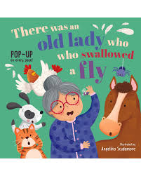 There was an old lady who swallowed fly-POP-UP