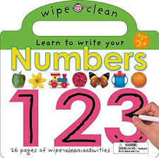Learn to write your Numbers 123-Wipe Clean