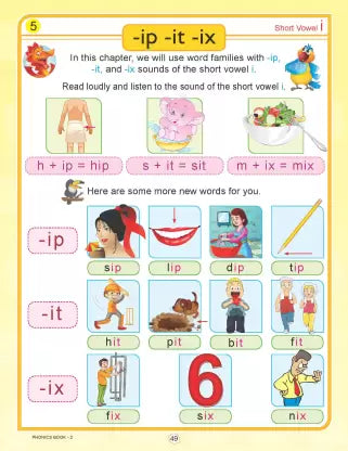 Learn With Phonics Short Vowel Sounds (Book 2 )